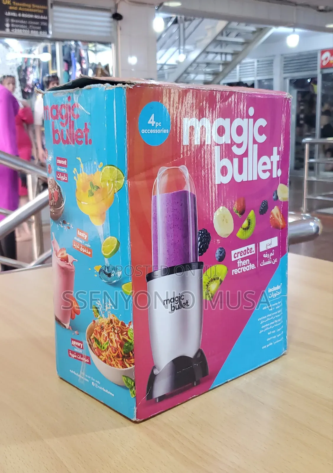 Magic Bullet 4pc Accessories Kit -250w, Tasty Bullet Blender