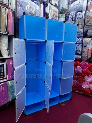 3 Columns Classic Wardrobe With Shoerack Storage