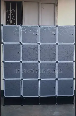 4 Columns Plastic Wardrobe With Shoerack Space