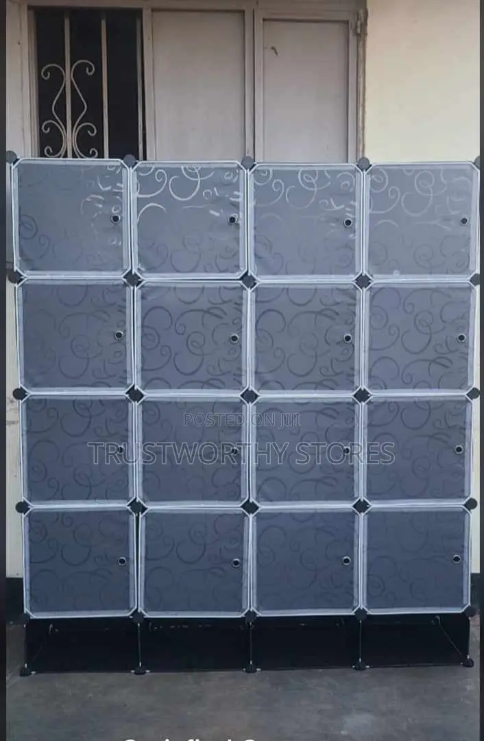 4 Columns Plastic Wardrobe With Shoerack Space