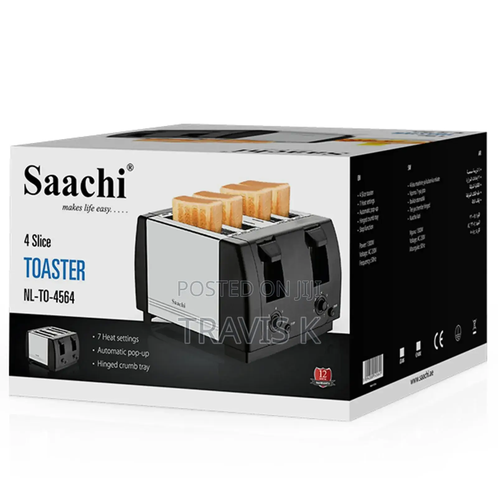 Saachi 4 Slice Bread Toaster