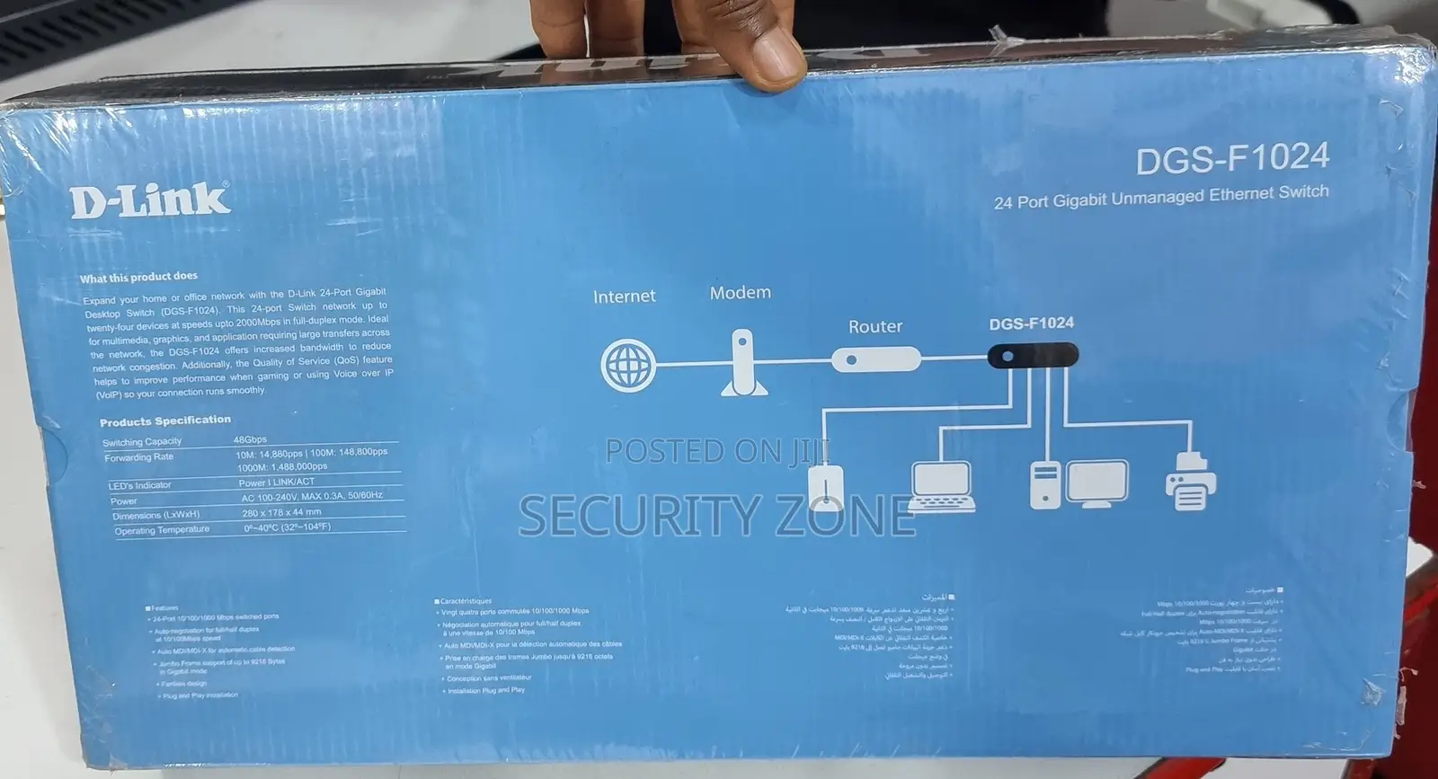 D Link 24port Gigabit Switch F1024