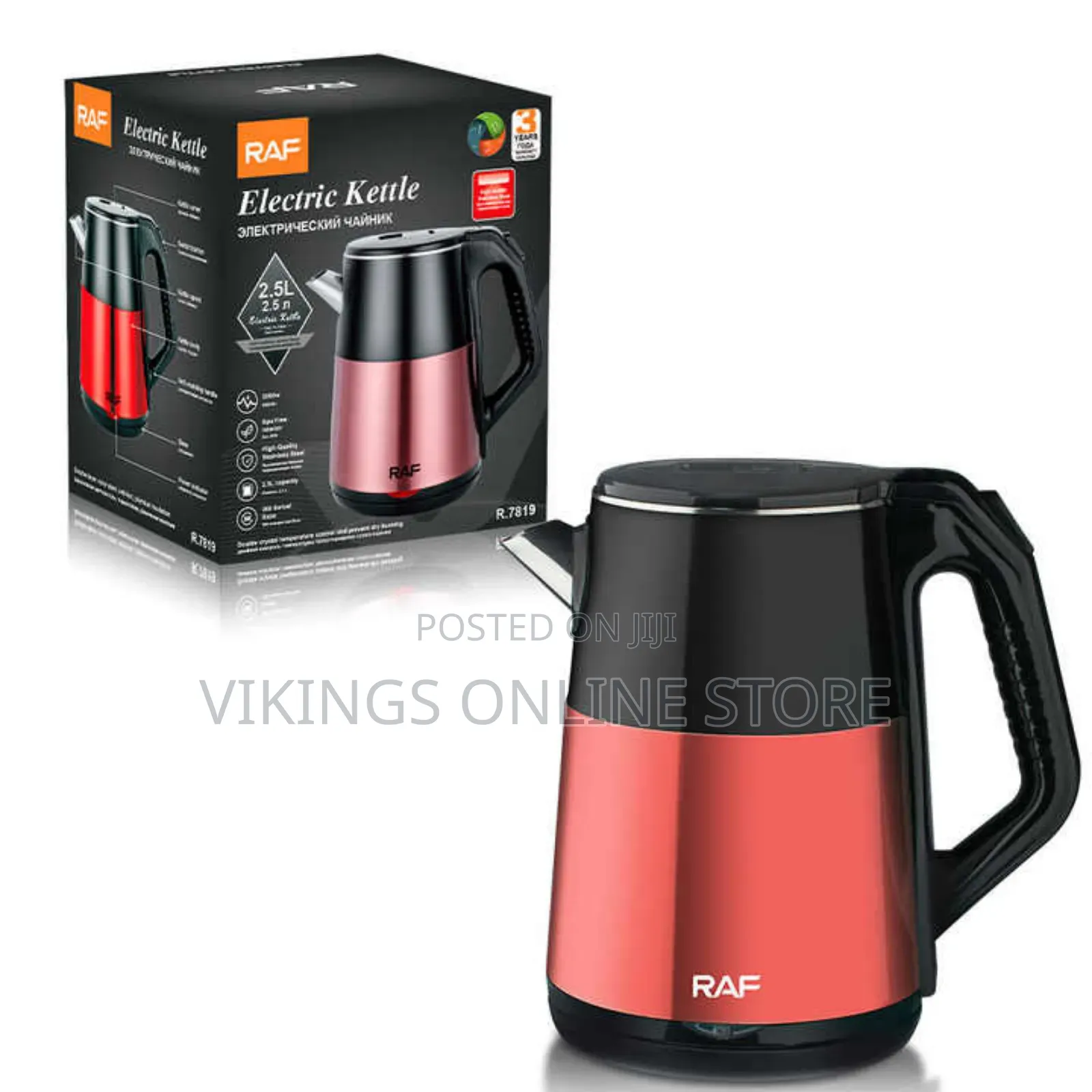 RAF Cross-Border Stainless Steel 2.5L Automatic Kettle