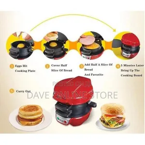 RAF Electric Burger Maker Machine With Non Stick Plates