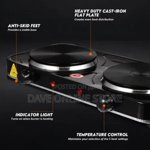 RAF Ceramic Stove 1000+1000 Watts Cooking Hot Plate