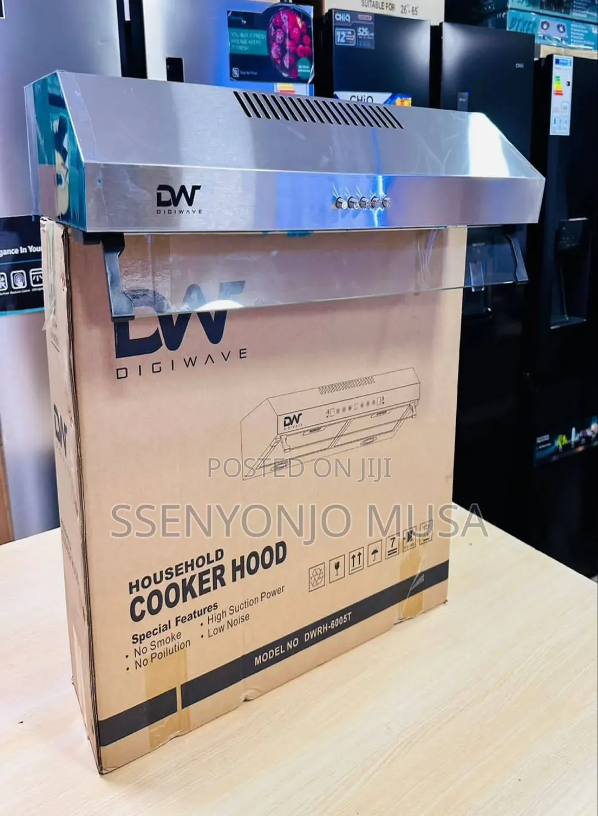 Dw Chimney Cooker Hood - Household DWRH-6005t-900w, 60x60cm