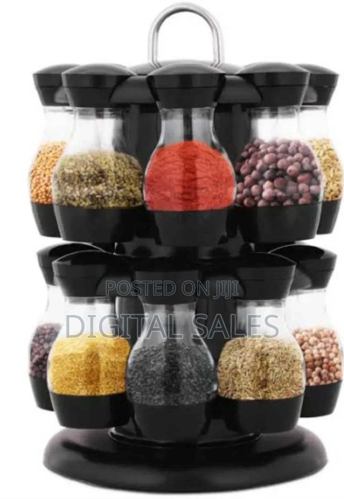 Rotating Spice Jar Rack