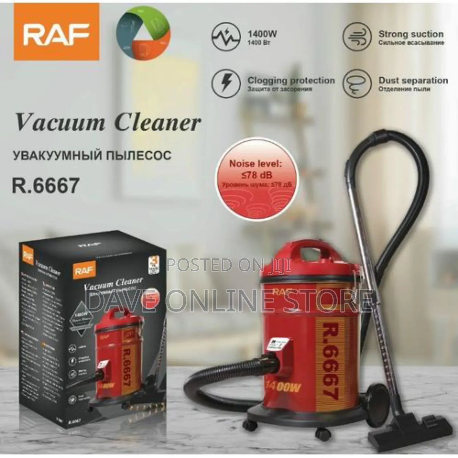 RAF 21L Dust Commercial Wet and Dry Canister Vacuum Cleaner-