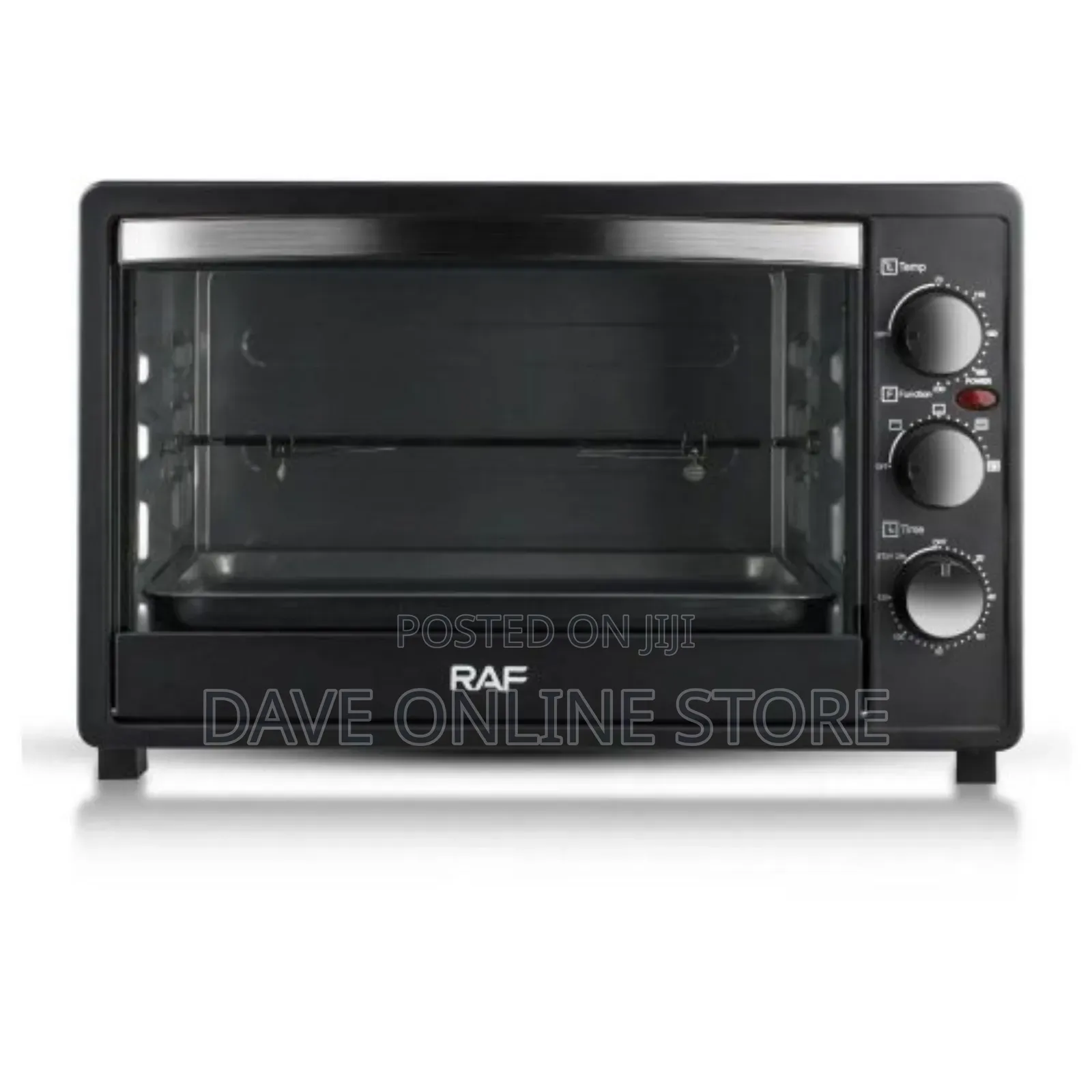 RAF 40 Litres Electric Oven Cooker Grill- Black