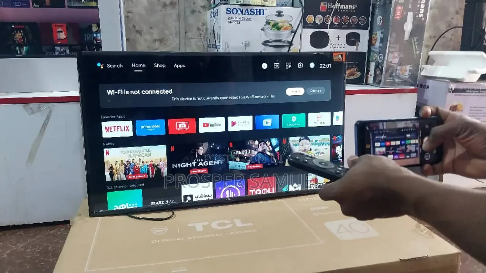 40 Inches Smart TCL Flat Screen With Inbuilt Decoder