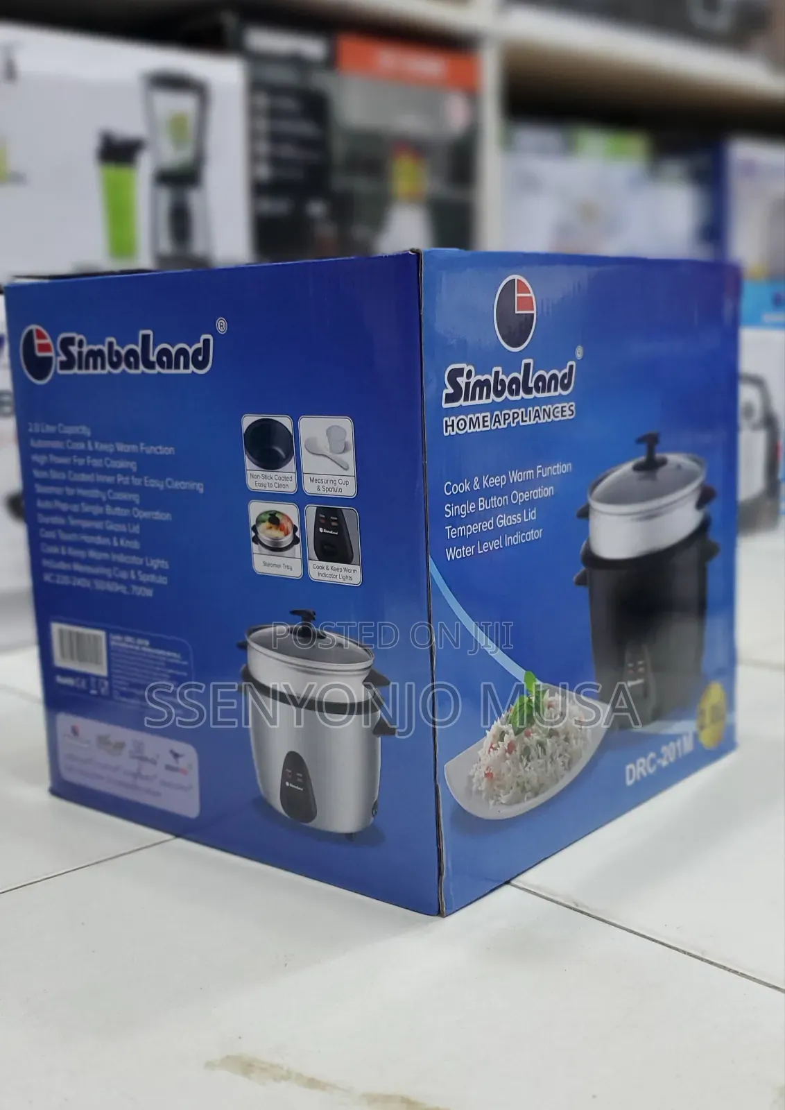 Simbaland Electric Rice Cooker DRC-201m- 2.0l,700w,Cook Keep