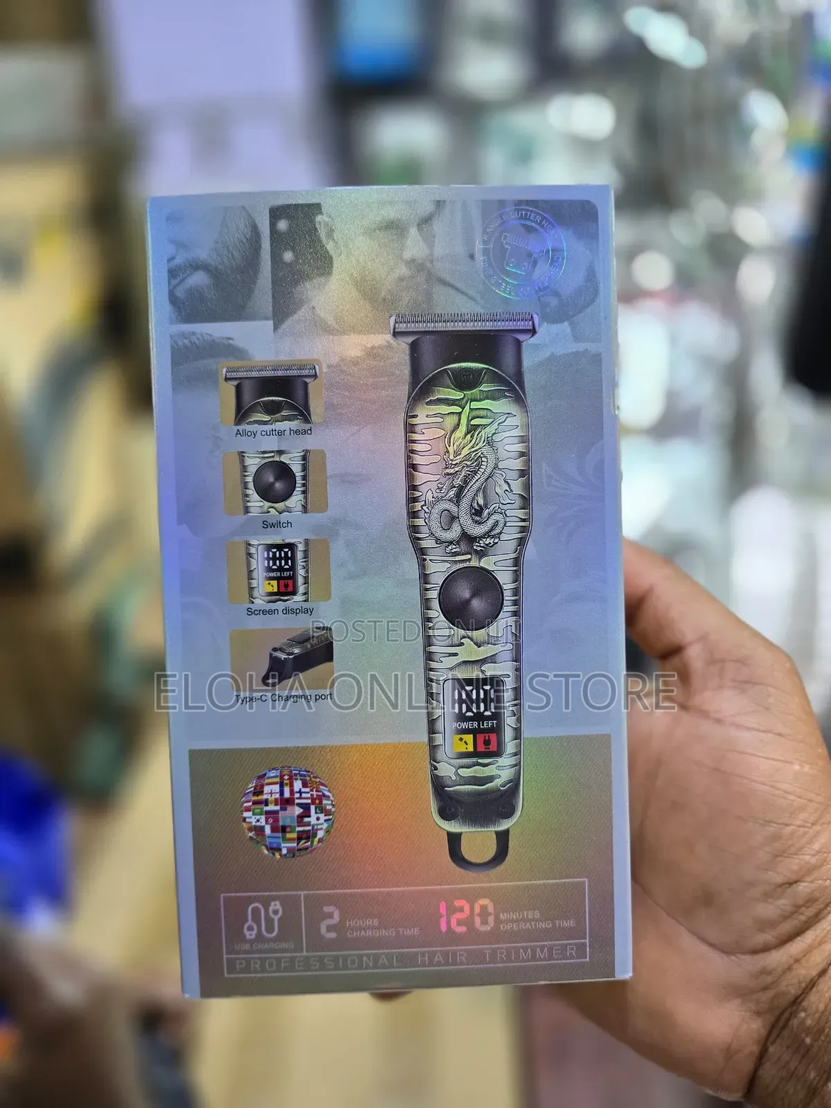 Bronze Hair Clipper With Digital Display