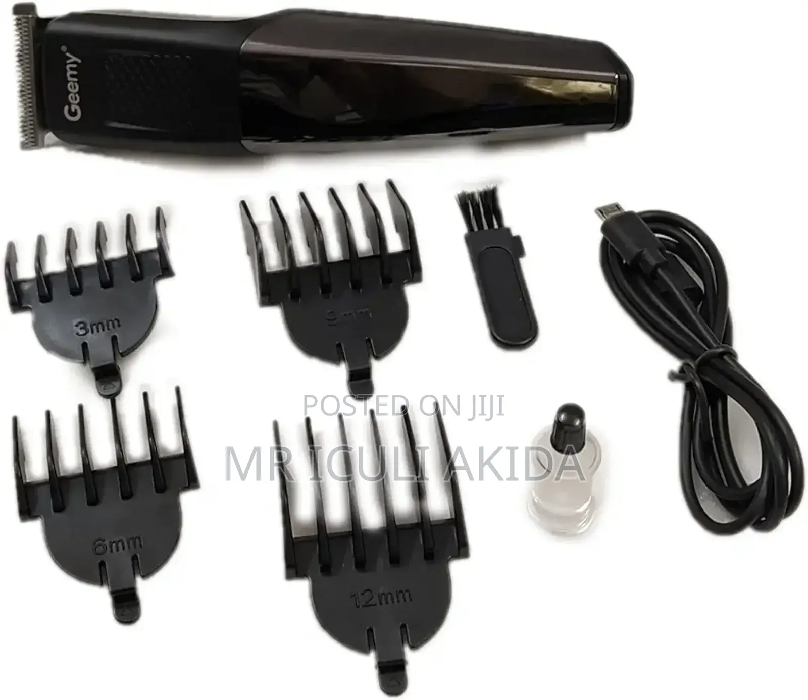 Geemy Professional Rechargeable Hair Trimmer WTH Limit Combs