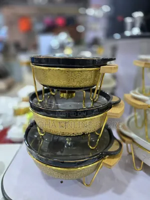 3pc Ceramic Serving Dish Set -Oval
