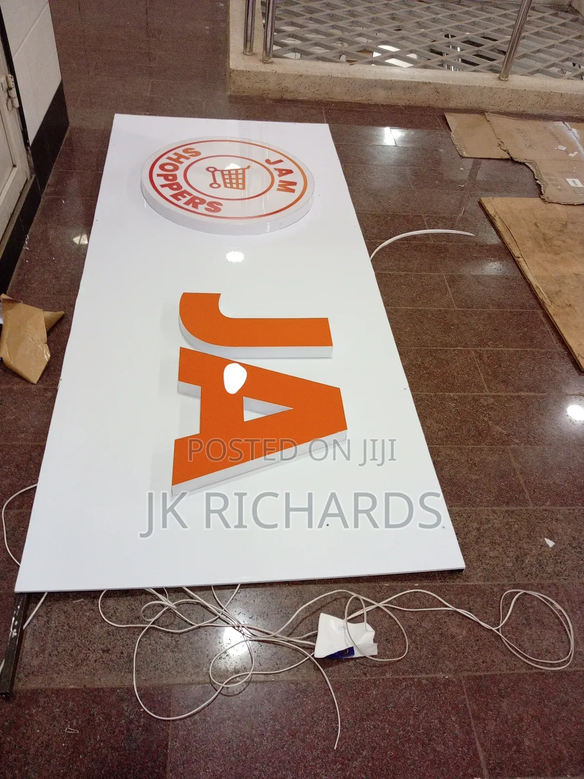 3d and 2d Light and Metal Signposts