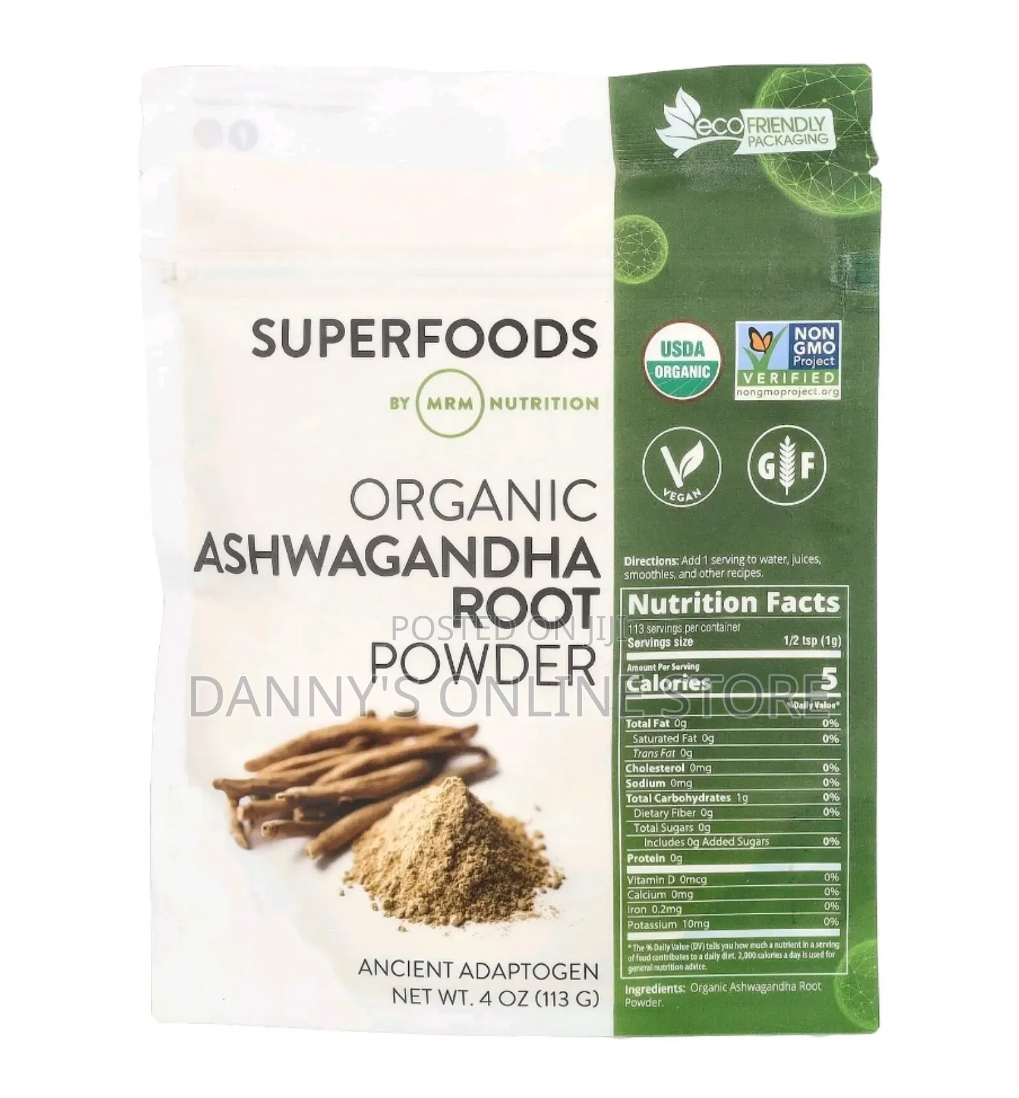 Organic Ashwagandha Root Powder,113g