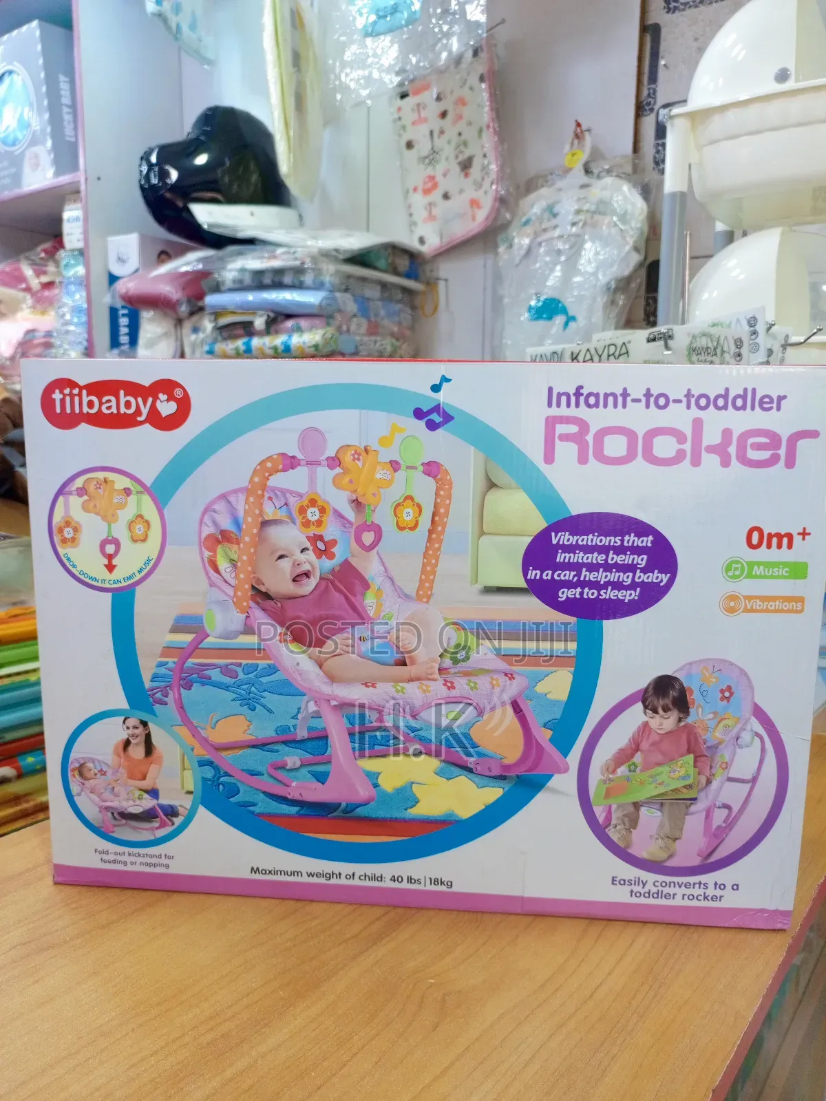 Tiibaby Infant-to-Toddler Rocker