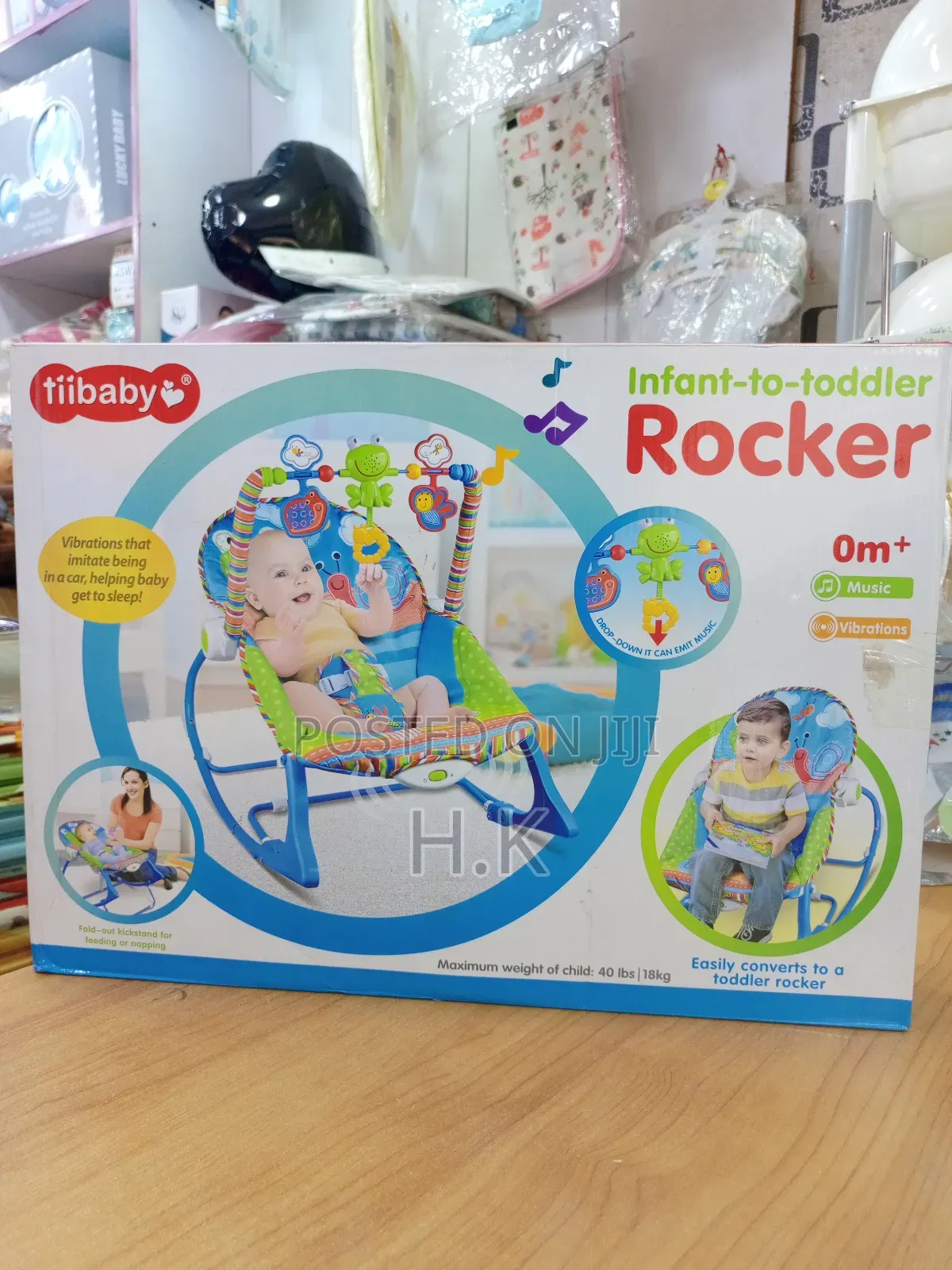 Tiibaby Infant-to-Toddler Rocker