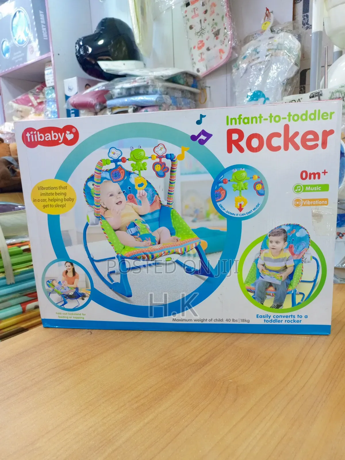 Tiibaby Infant-to-Toddler Rocker