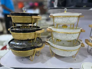 New Dish Set With a Rack