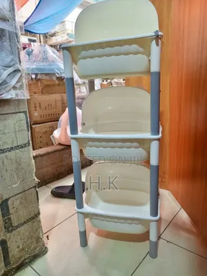 3-Tier Plastic Baby Storage Rack