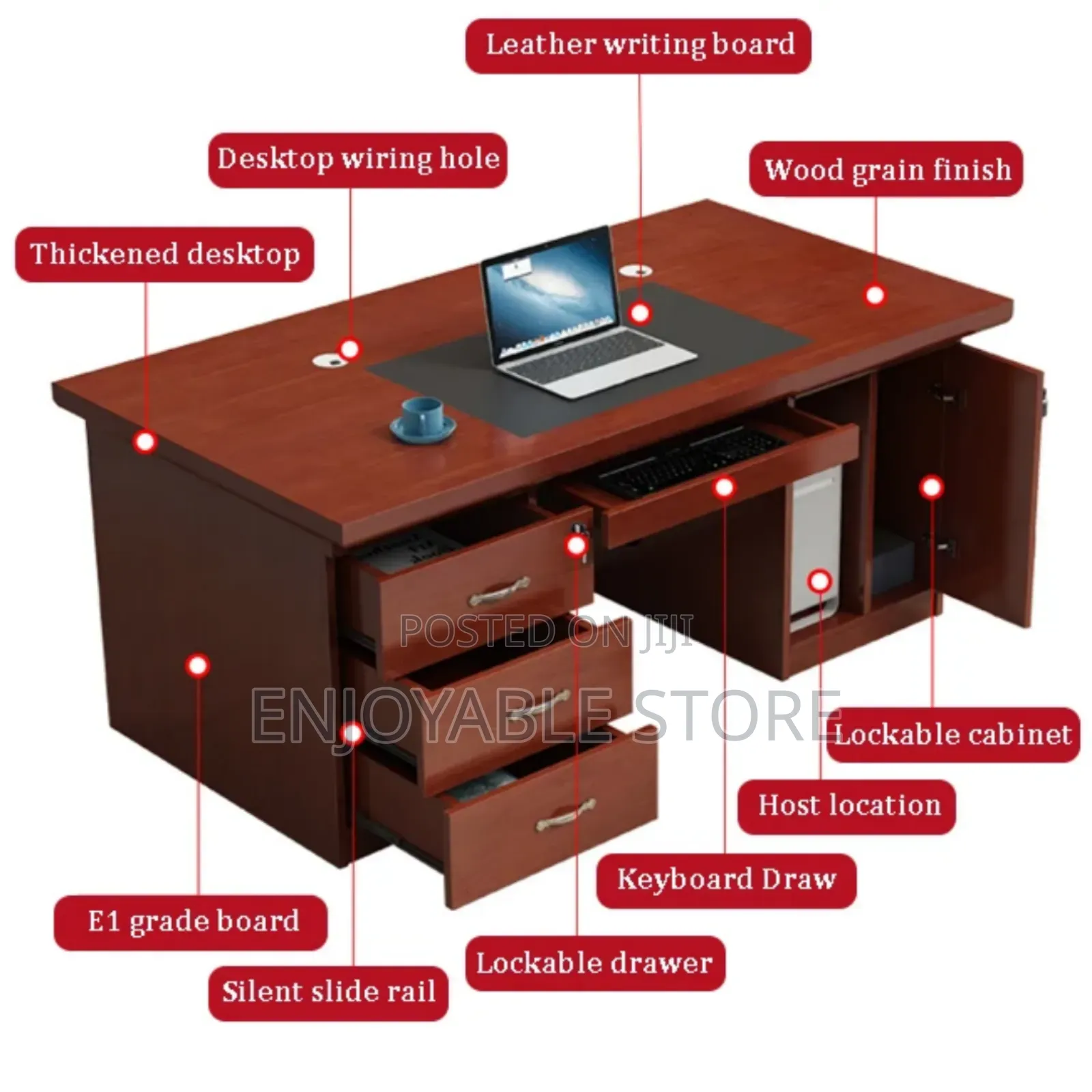 Antique Style Office Staff Desks Office Desks 1.4mtrs