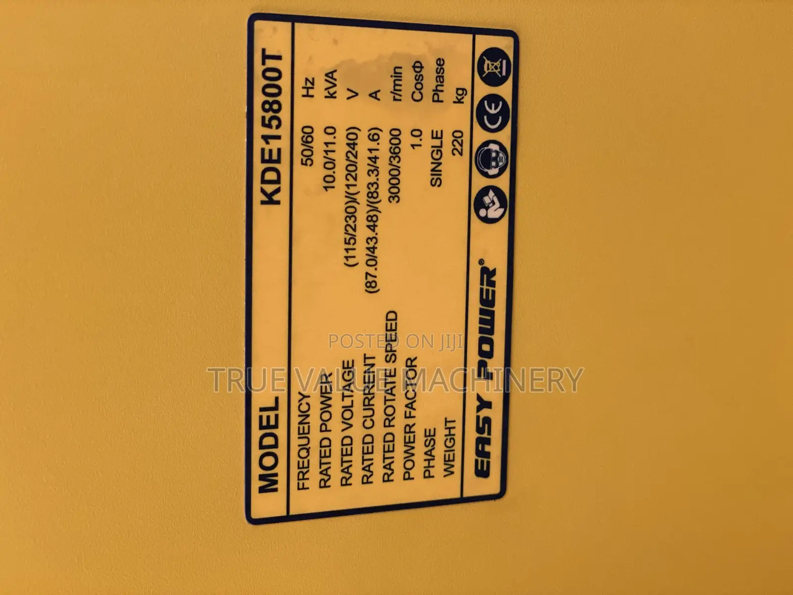Generator Easy Power 11kva Open Cover