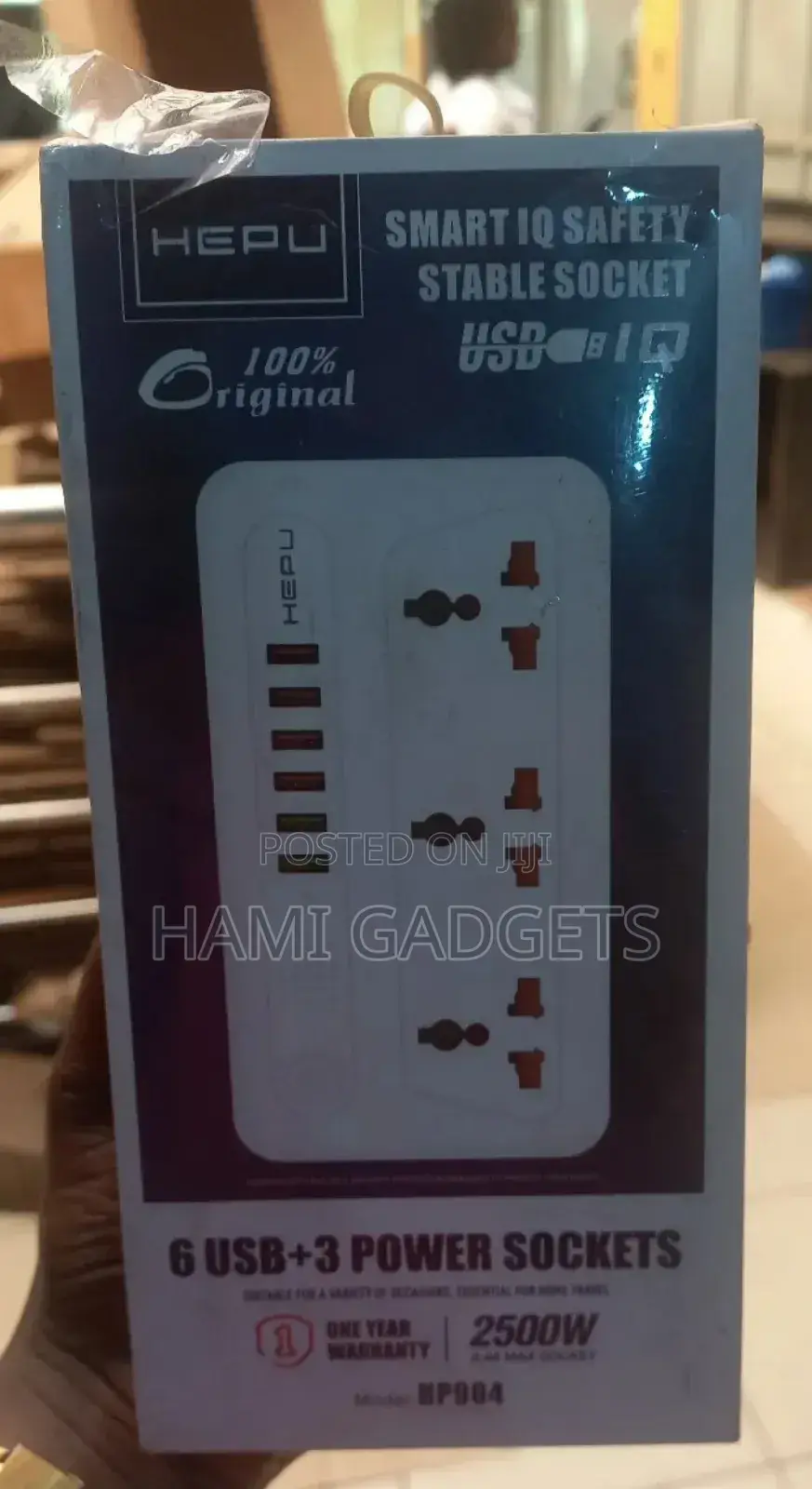 Smart IQ Safety Stable Socket 6usb + 3power Socket