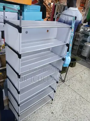 7tier Lightweight Stackable Shoe Rack WTH Dust Proof Cover