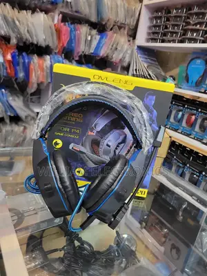 Noise Reduction Microphone Ovleng Gaming Headphone-Black