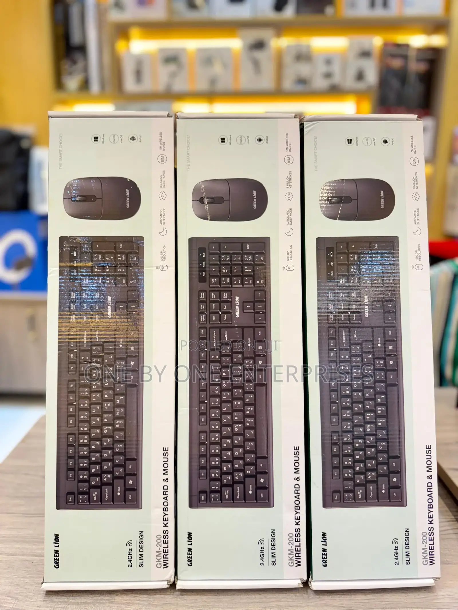 Green Lion Wireless Keyboard Mouse Combo Portable