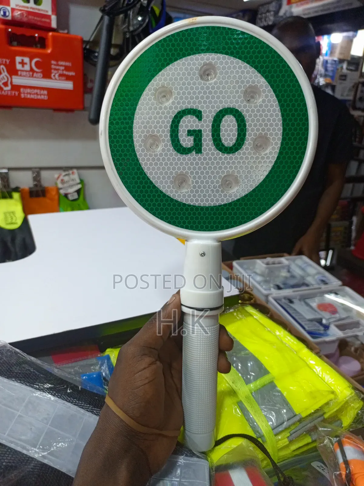 Handheld Illuminated "STOP" Sign