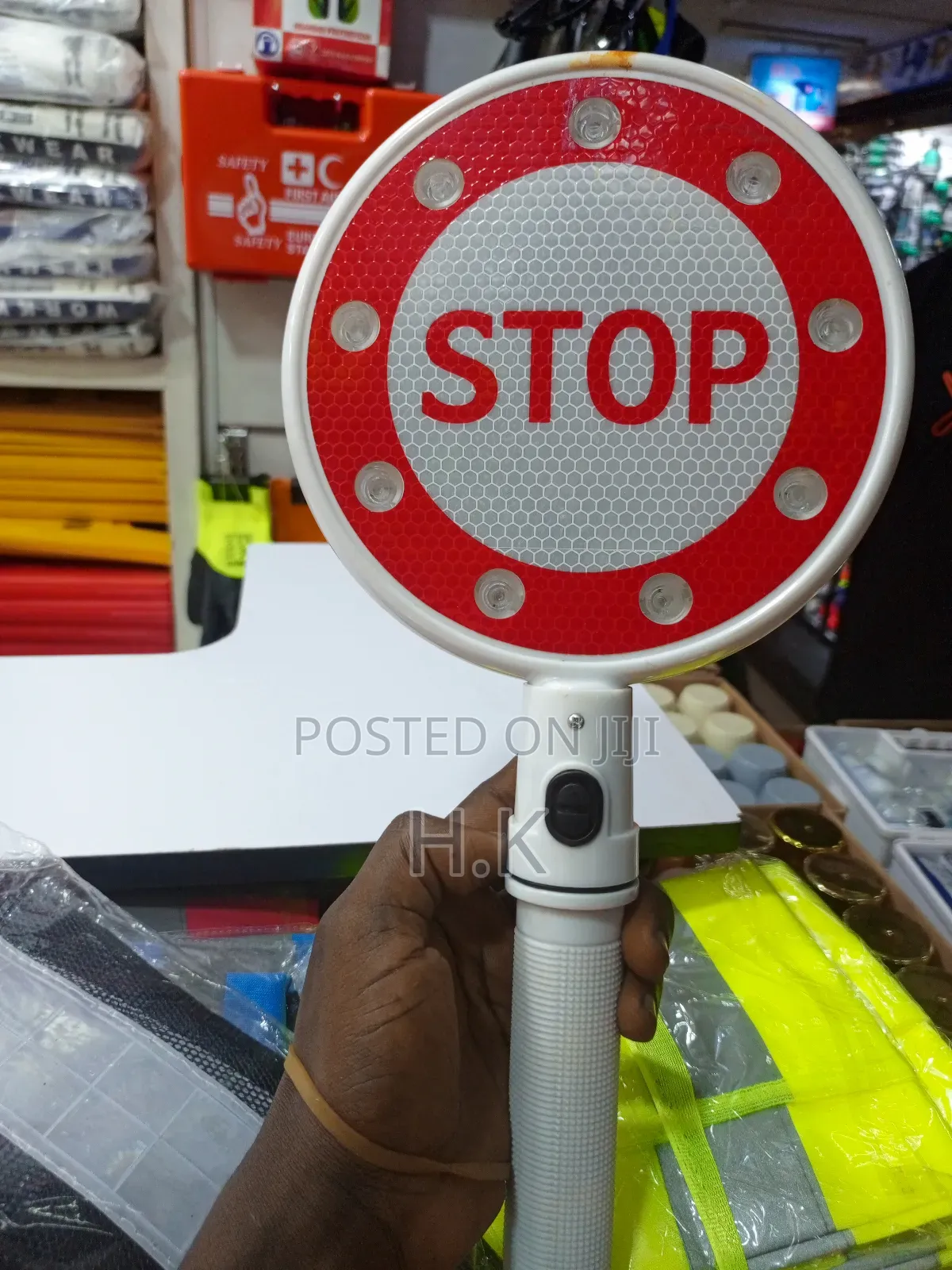Handheld Illuminated "STOP" Sign