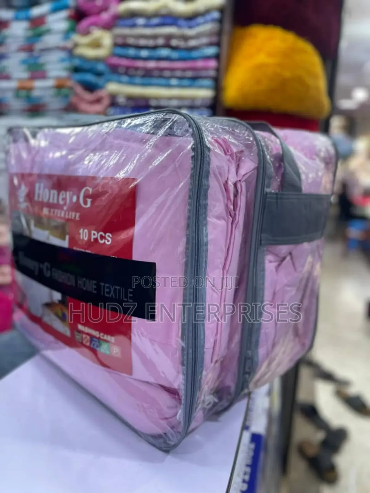 10pc Duvet King Size Pink 