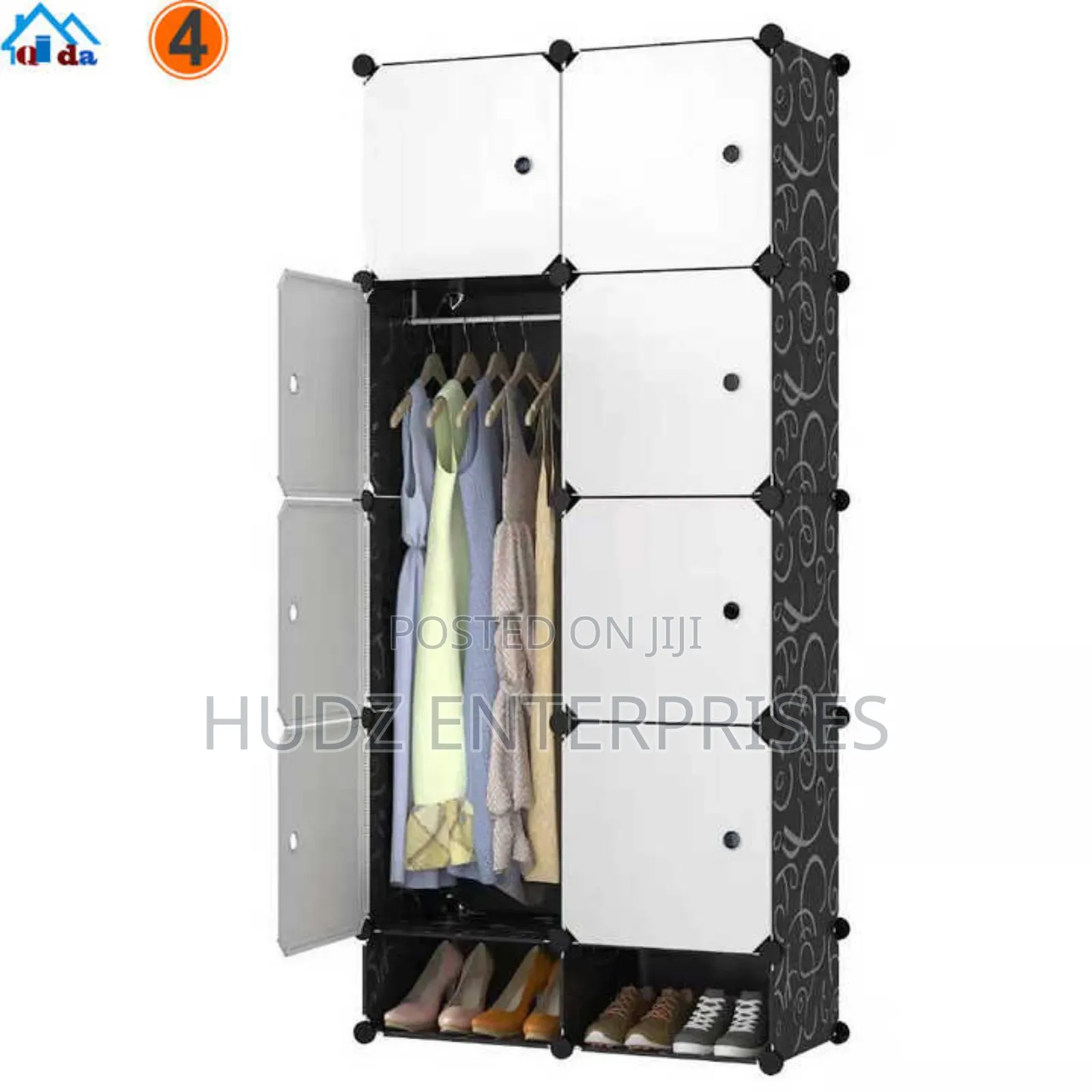 2 Column Plastic Closet Coffee
