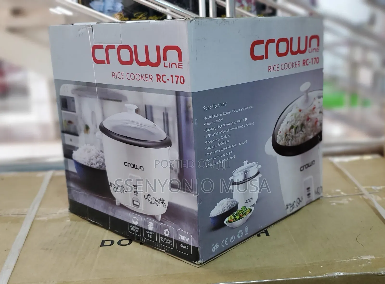 Crown Rice Cooker Rc-170 -700w,2.8l Capacity,Multifunctional