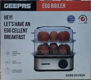 Geepas Egg Boiler - Cook Up to 16 Eggs, Auto Switch Off,500W
