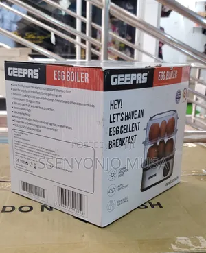 Geepas Egg Boiler - Cook Up to 16 Eggs, Auto Switch Off,500W