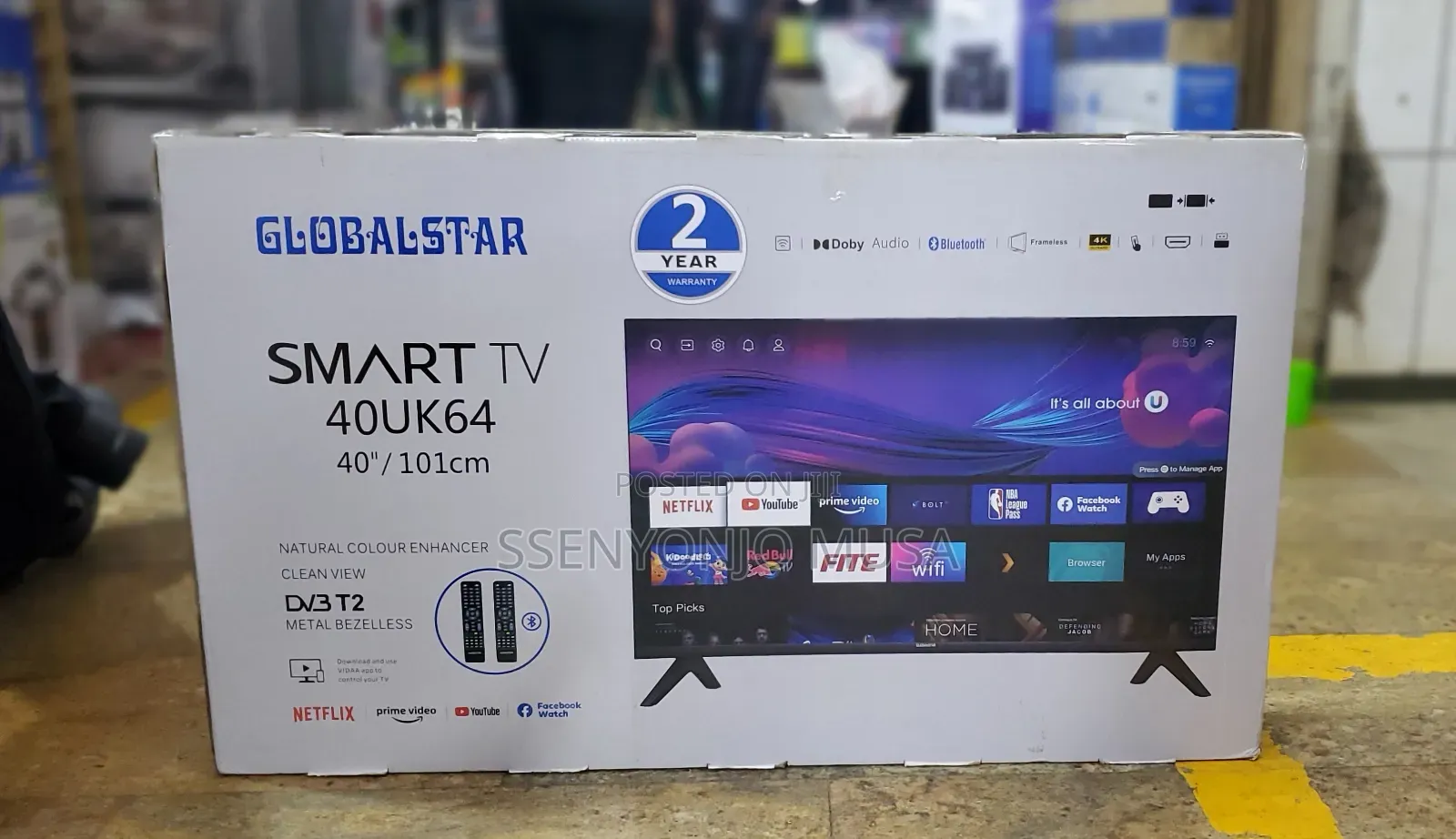 Globalstar 40" Smart Tv 40uk64 - 101cm, ,Bluetooth,Netflix