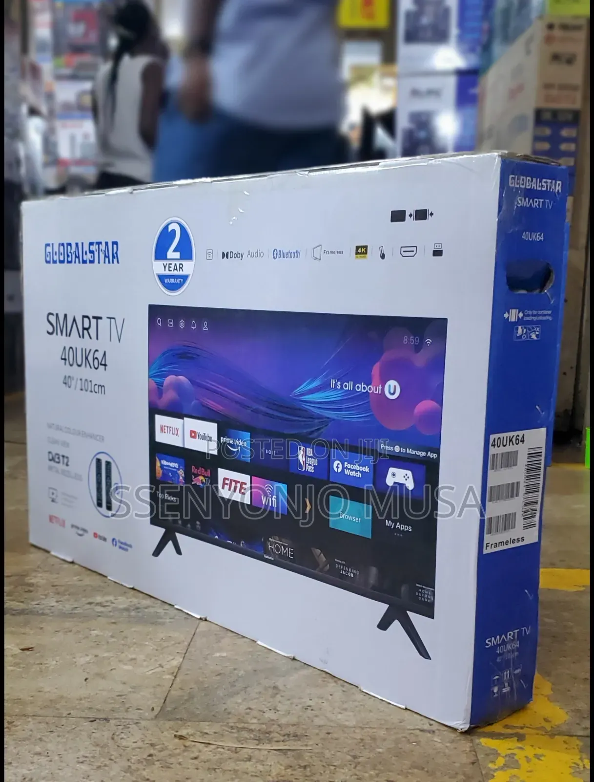 Globalstar 40" Smart Tv 40uk64 - 101cm, ,Bluetooth,Netflix