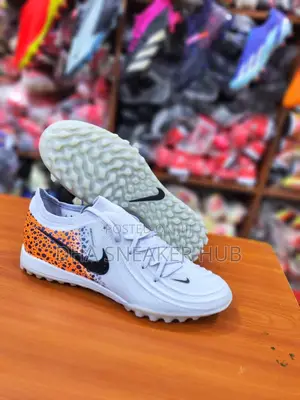 Fairplay Football Boots or Soccer Boots of Grey and Orange