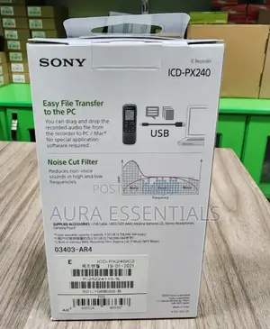 Sony ICD - Px240 Digital Voice Recorder