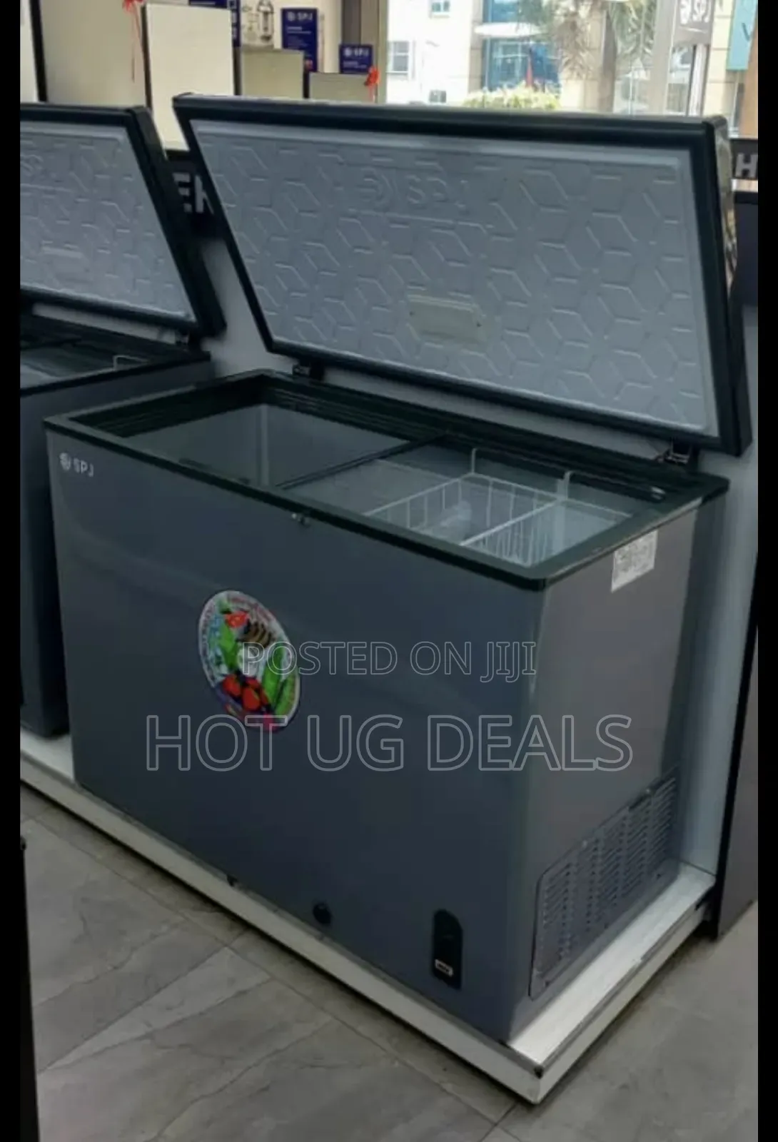 Spj 400 Litres Hard Top Deep Freezer - Grey