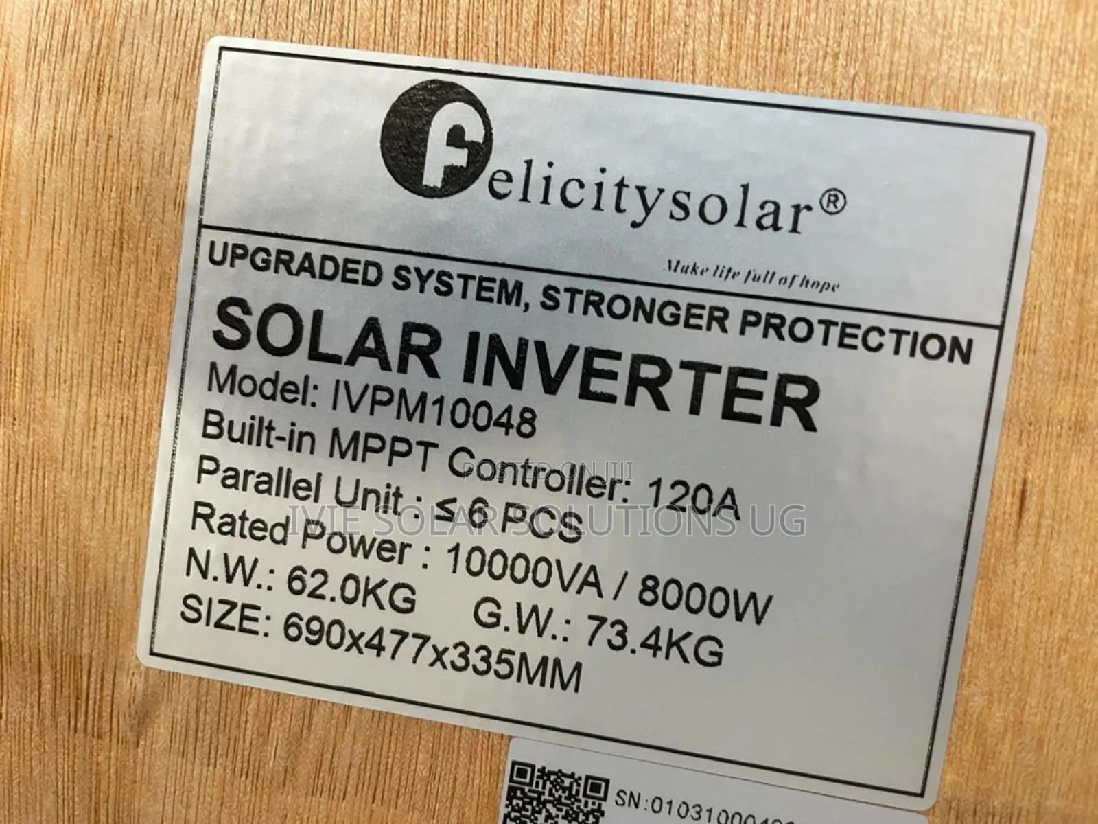 Felicity Hybrid Inverter 10kva/ 10000watts