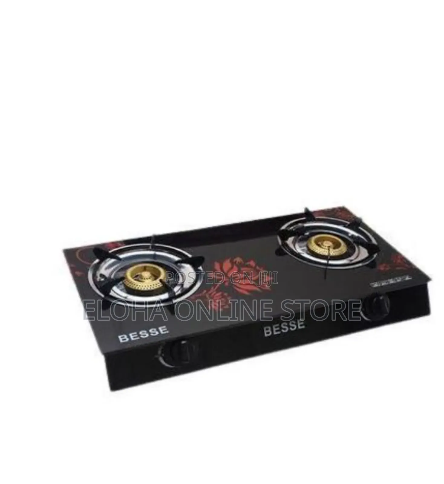 Besse Glass Top Gas Cooker, Double-