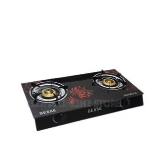 Besse Glass Top Gas Cooker, Double-