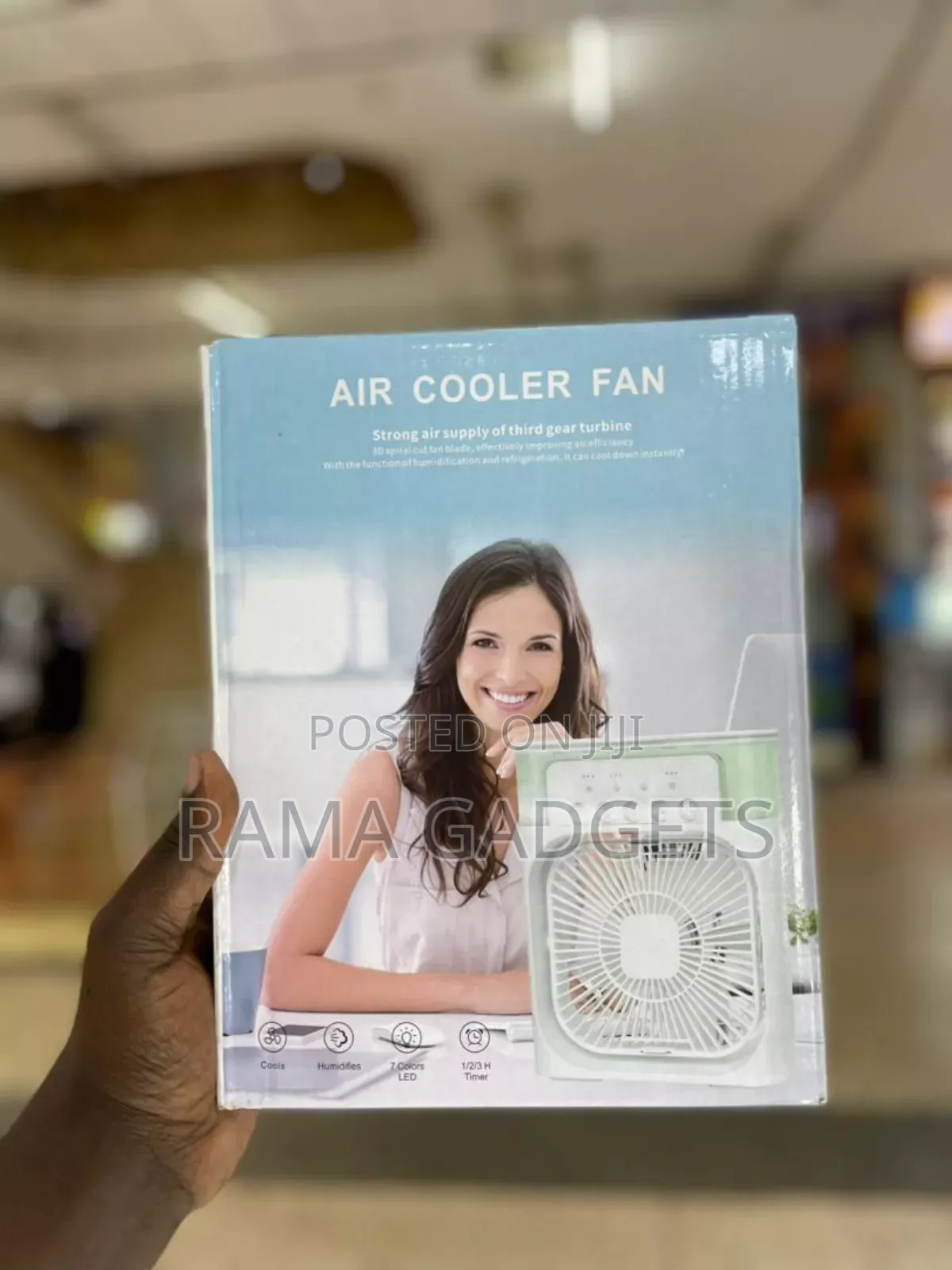 Stainless Steel Portable Humidifier Mini AC Fan