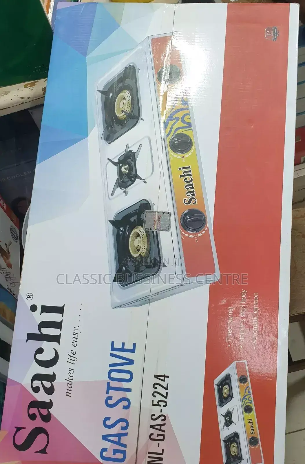 Saachi 3 Burner Gas Stove