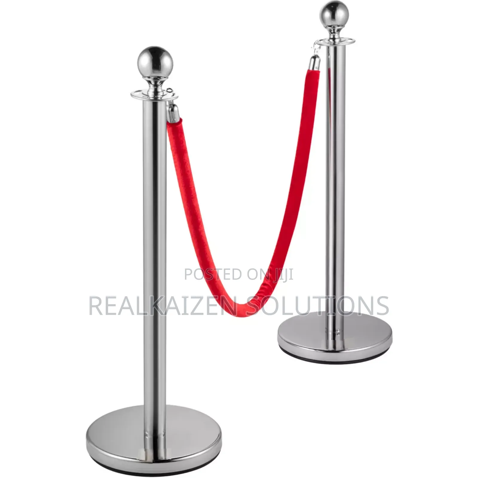 Silver| Gold Post Crowd Control Queue Line Barrier 2pcs