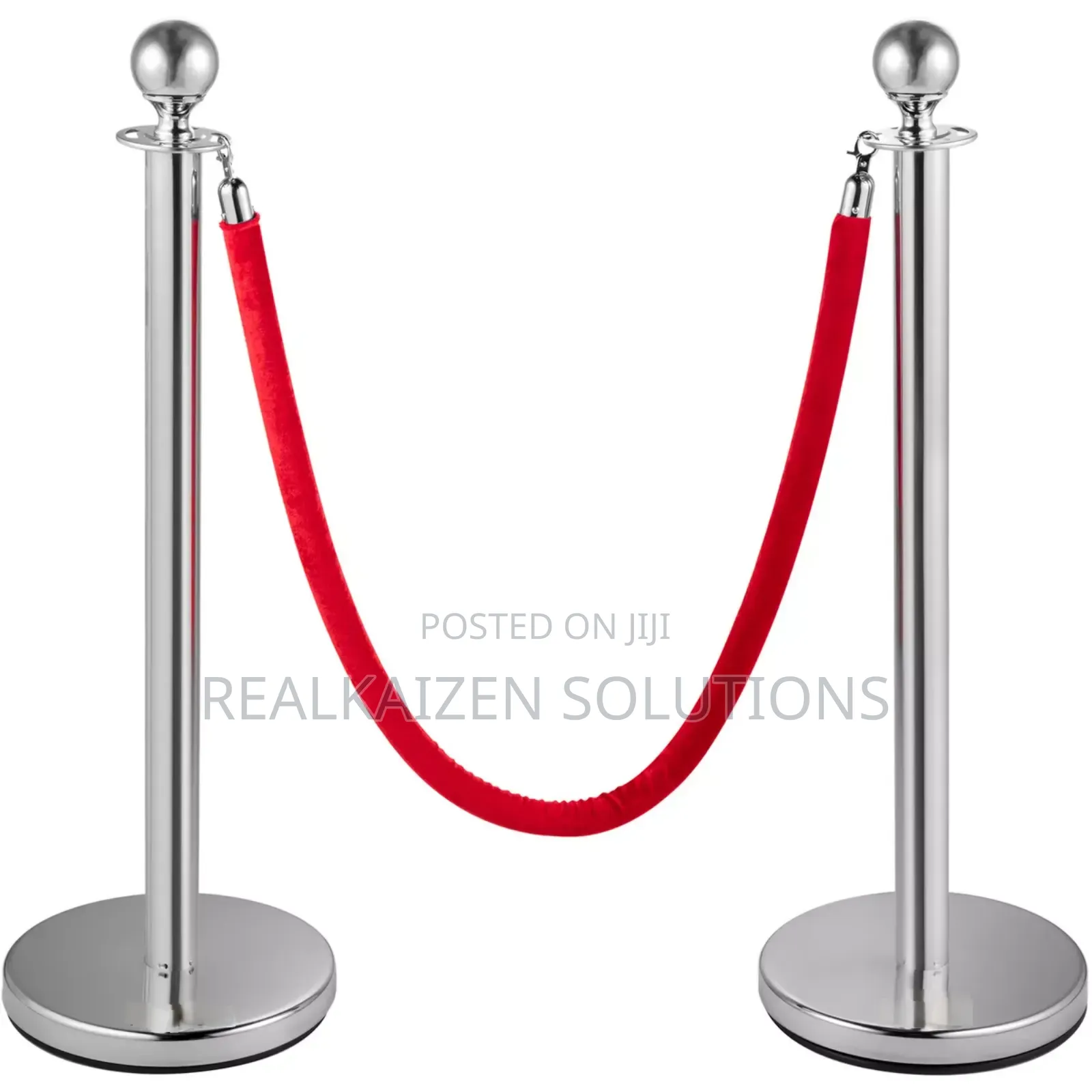 Silver| Gold Post Crowd Control Queue Line Barrier 2pcs